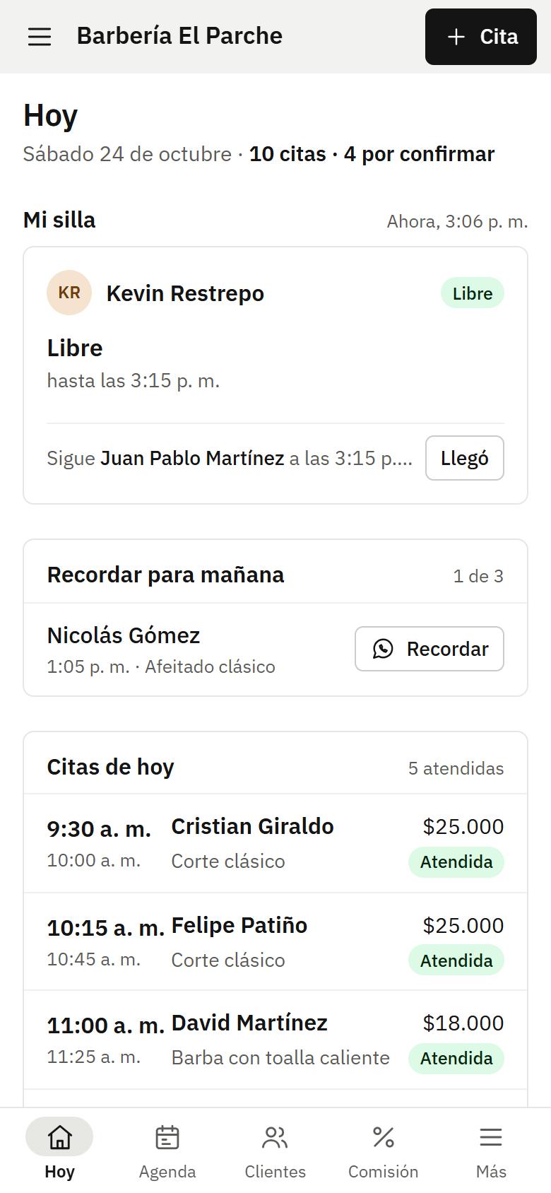 Pantalla del barbero: su día